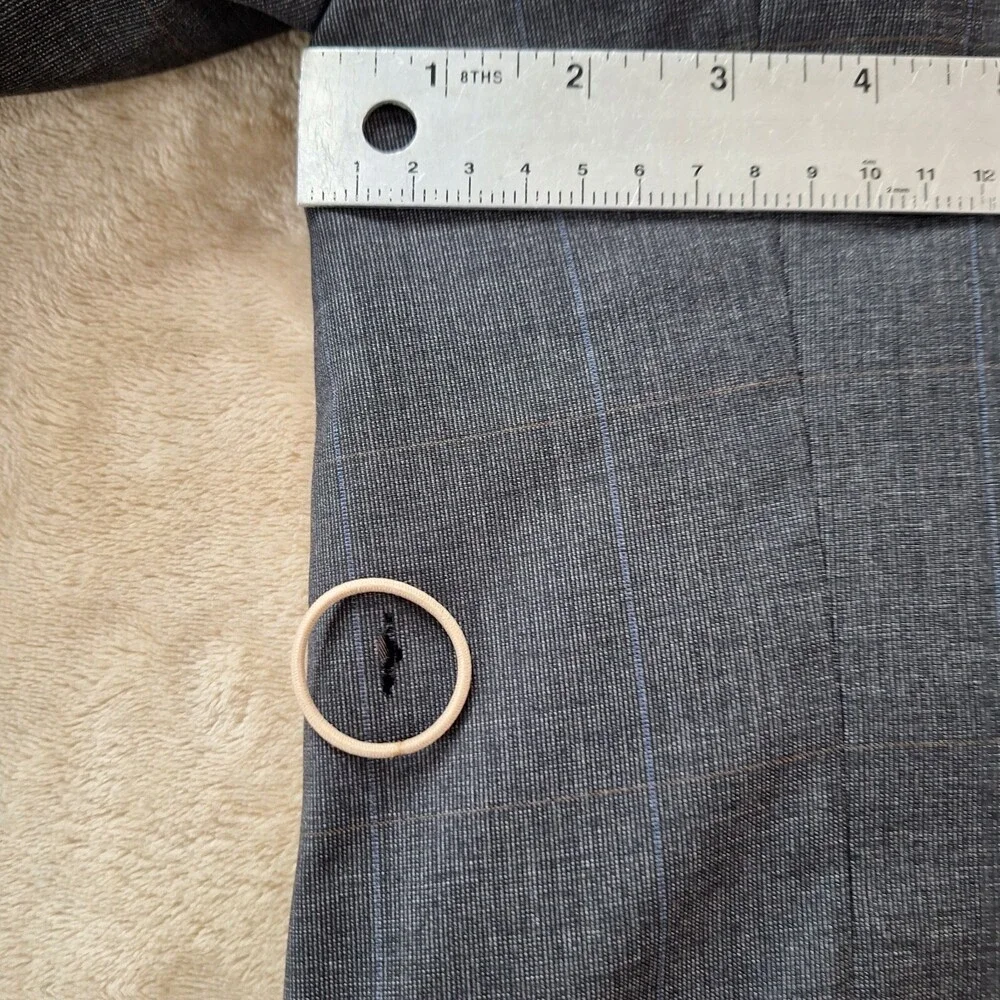 Vintage Brooks Brothers Blazer Men's 48L Gray Wool Glen Single Breasted Made USA
